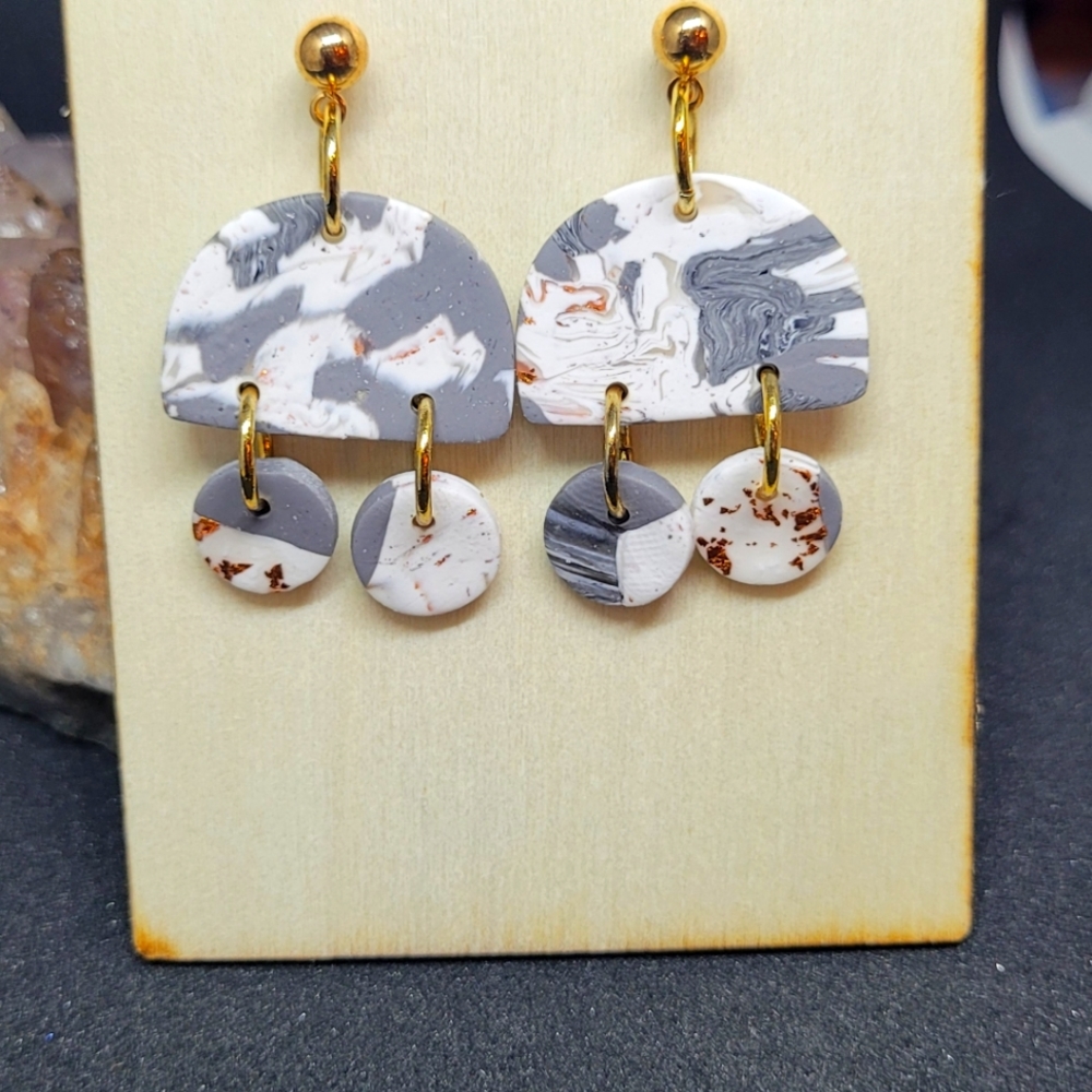 Polymer clay earrings